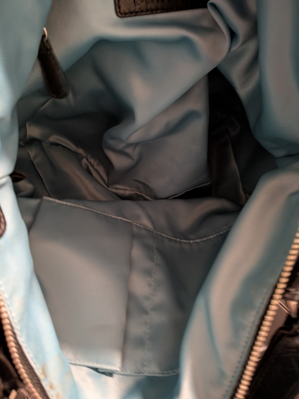 Coach Gallery Black Leather Signature Tote with Zip Pocket - Picture 5 of 8